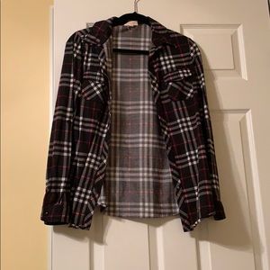 Black, White, Red Flannel